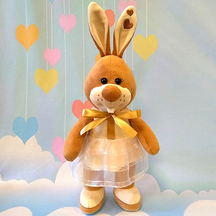 Зайка "Дашенька" 35 см