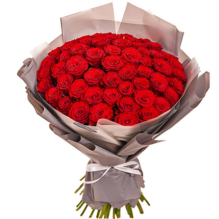 Bouquet in the package "51 red roses"