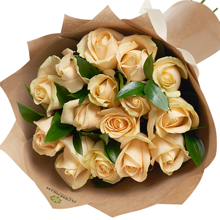 Букет "15 кремовых роз!"