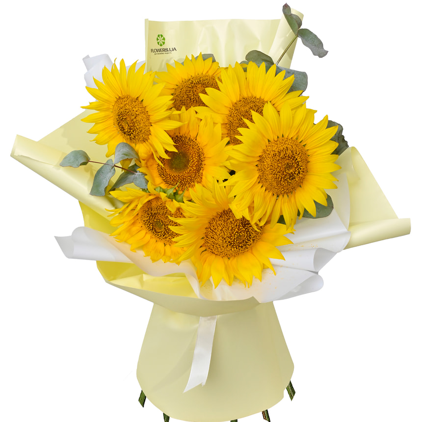 Букет "7 яскравих соняшників"