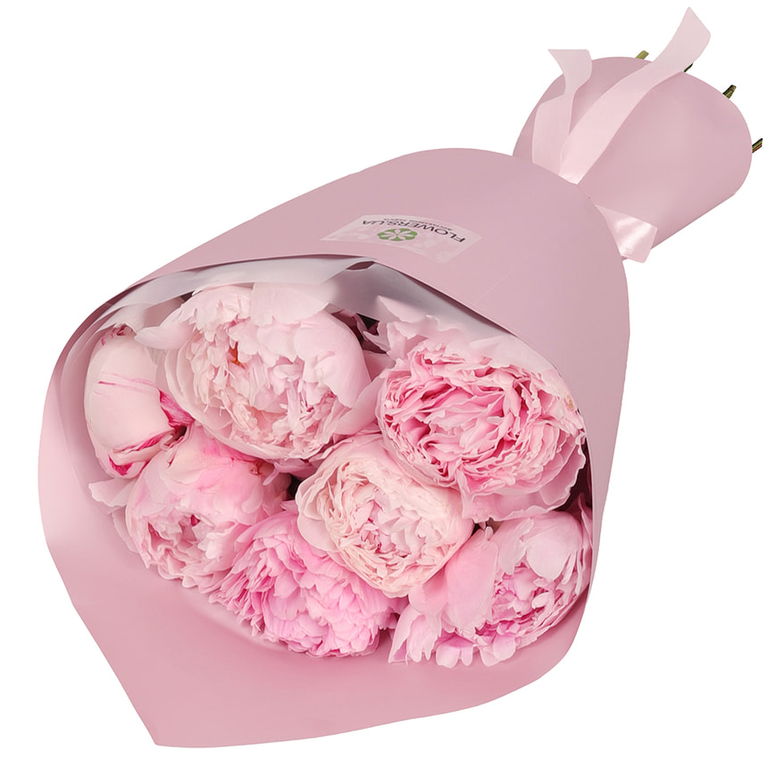 Ніжний букет "7 півонії"