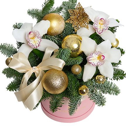 Квіти в коробці "Сніжний вальс"