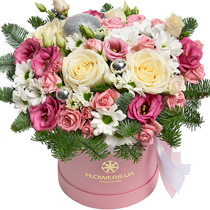 Flowers in a box "Magic of New Year's Eve"