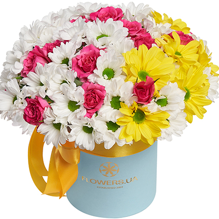 Квіти в коробці "Моє серце"