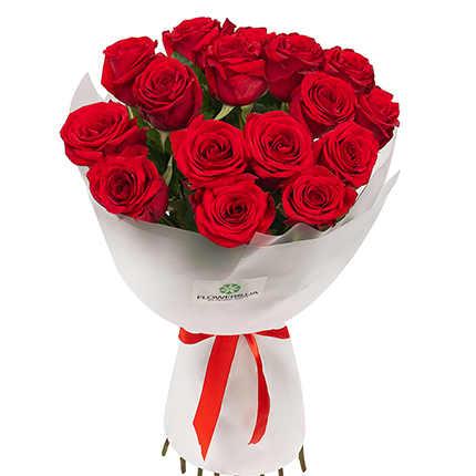 15 red roses