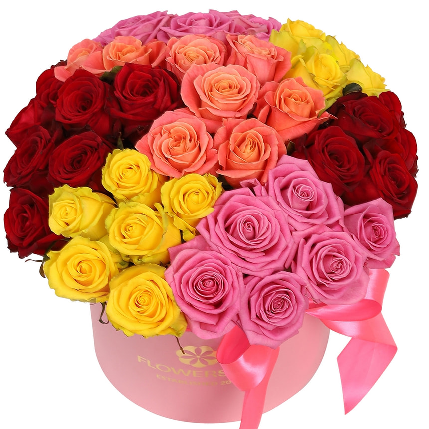 Квіти в коробці “Прима” 