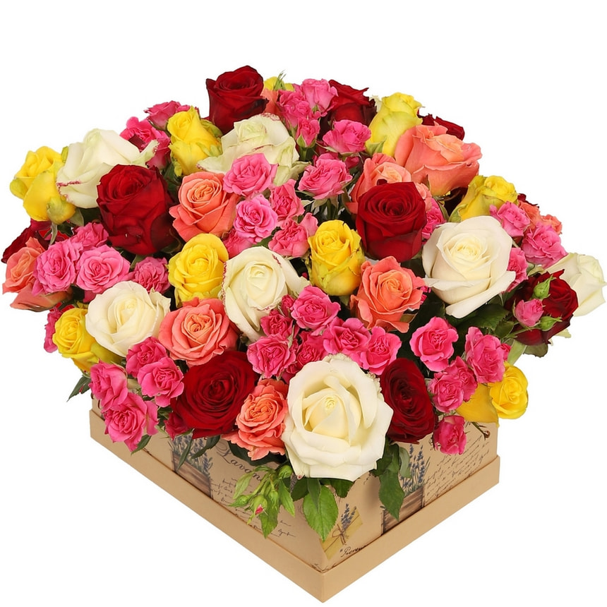 Flowers in a box “Cadrille”