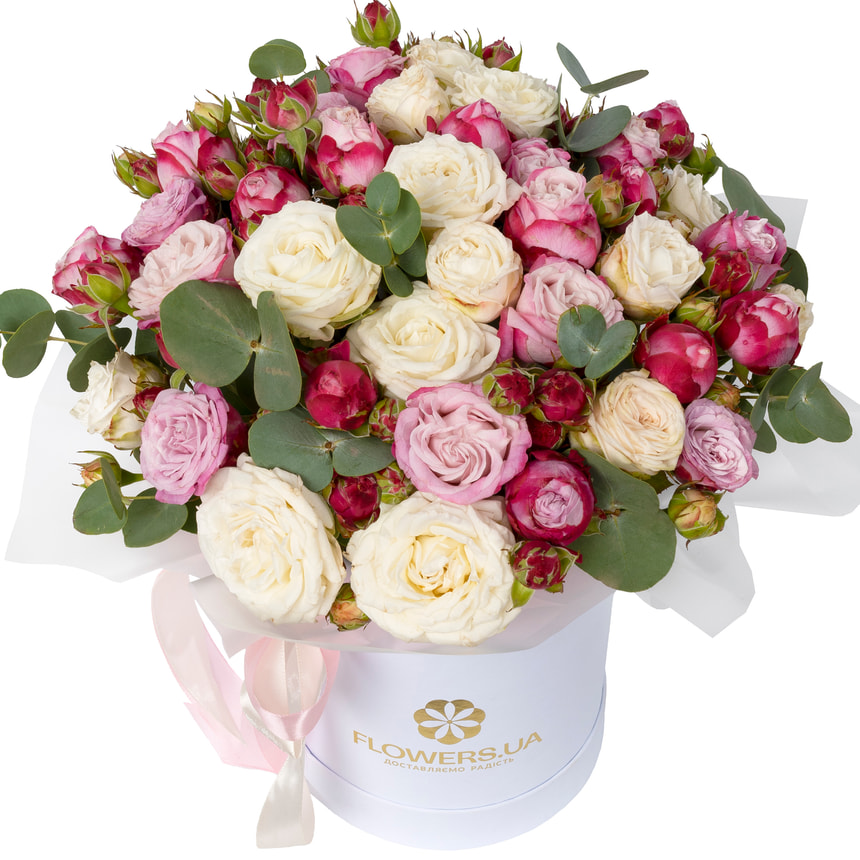 Композиція "Мікс піоновідних троянд"
