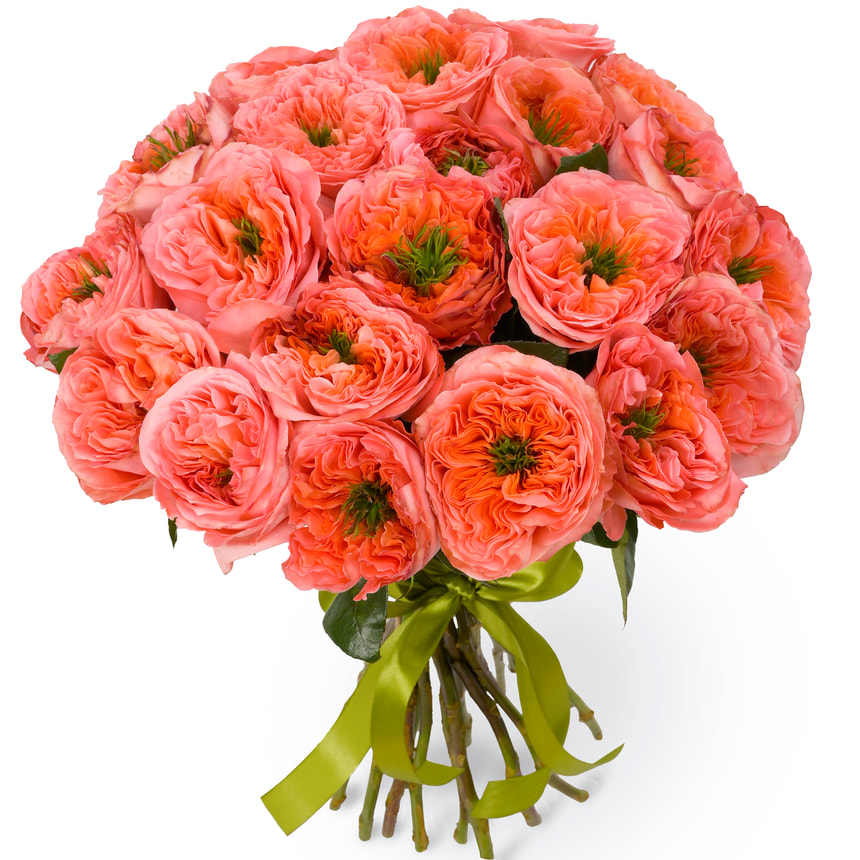 Bouquet of 25 Mandarin Expression roses