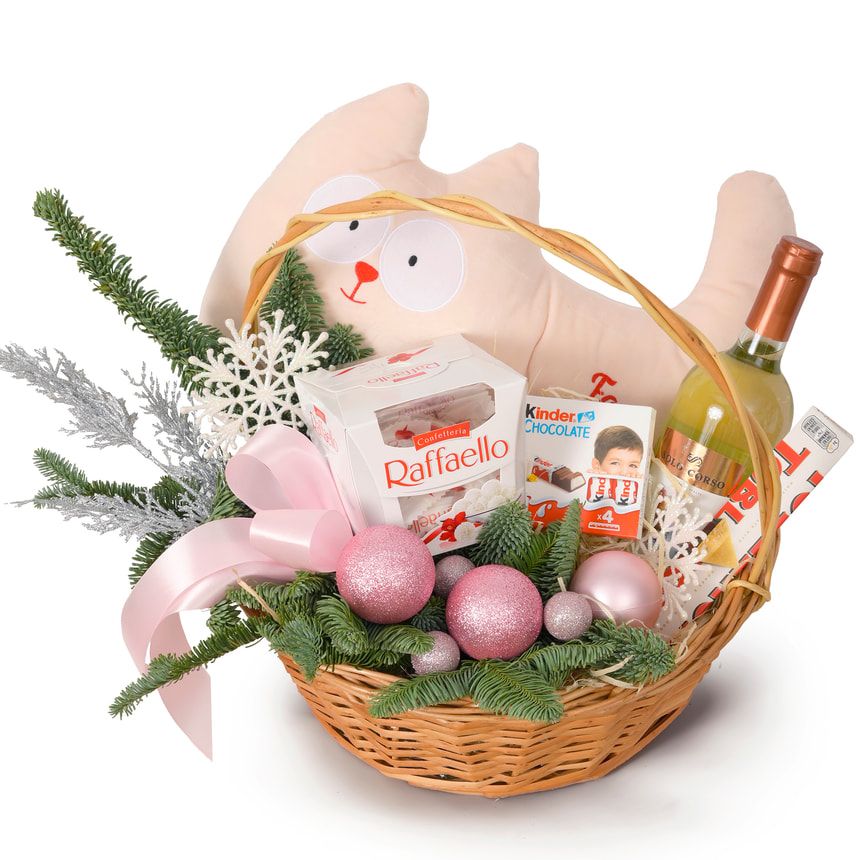 Новорічна композиція "Pink Kitty"