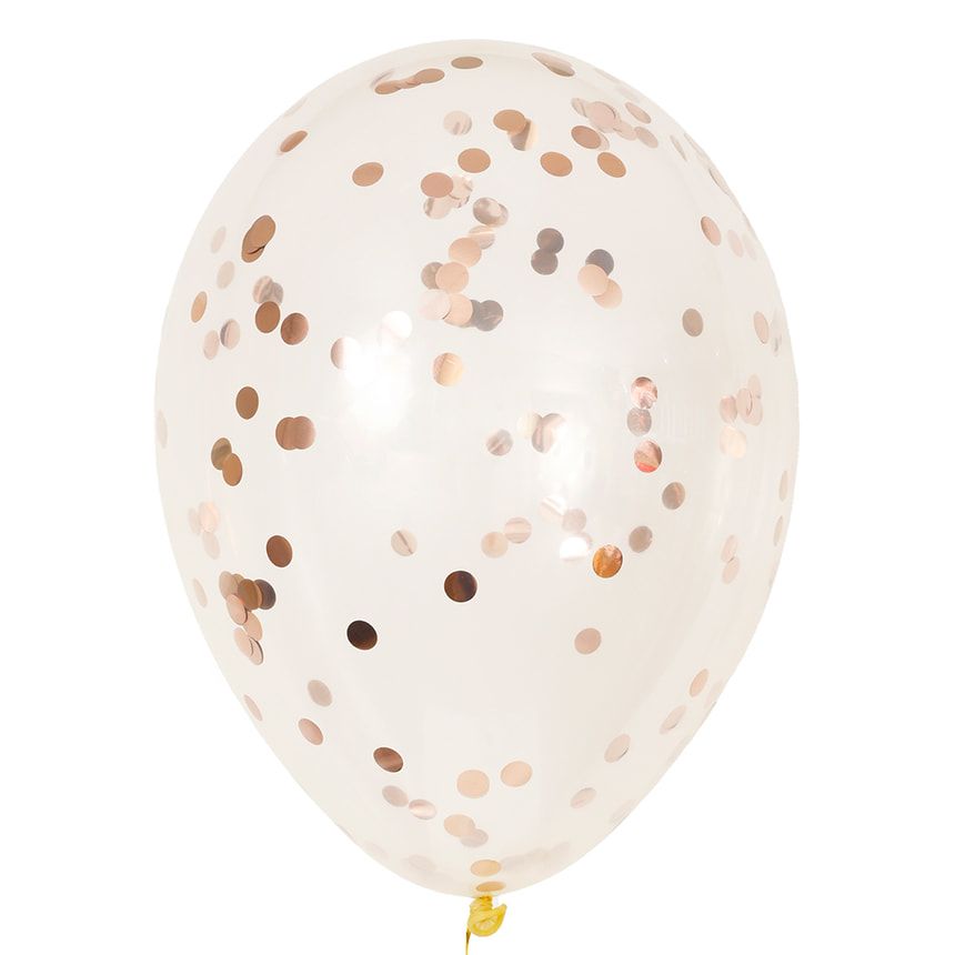 Шар с конфетти (золото)