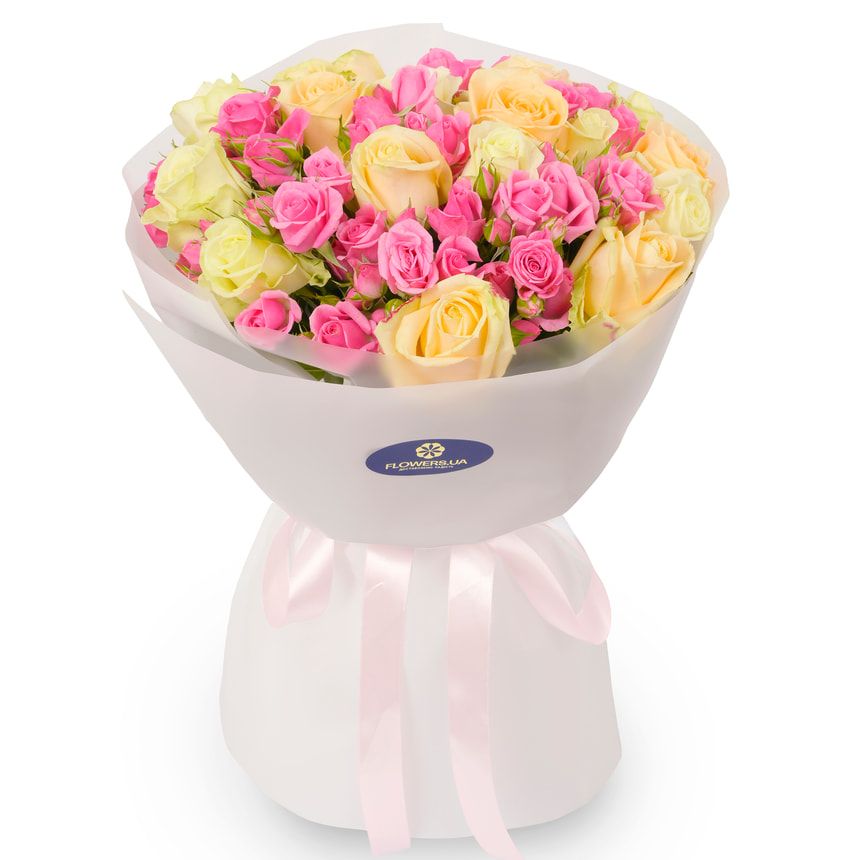 Bouquet "Contrast of Tenderness"