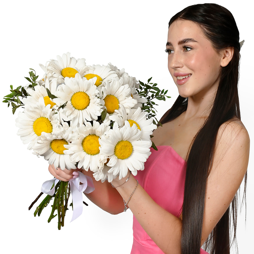 Букет "15 сонячних ромашок" – доставка по Україні