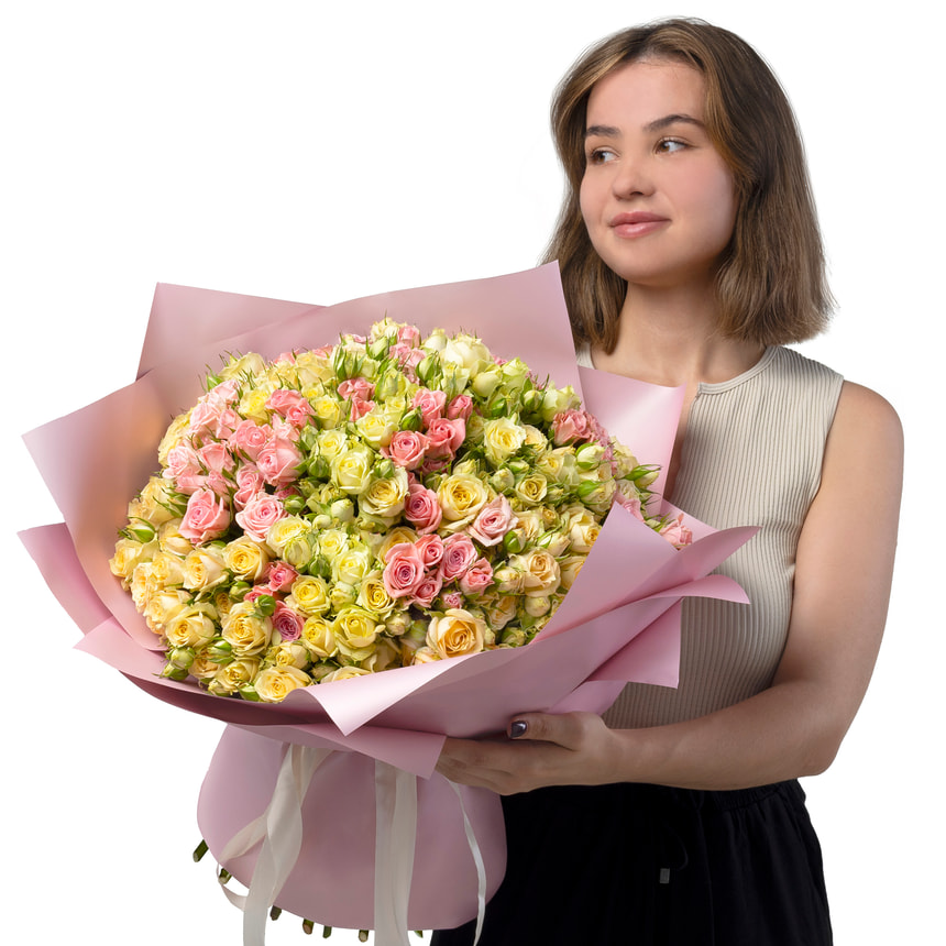 "Rose Planet" mix of 51 bush roses – delivery in Ukraine