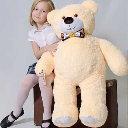 Ведмедик гігант (бежевий) 120 см – доставка по Україні