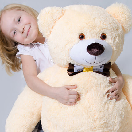 Ведмедик гігант (бежевий) 120 см – замовити з доставкою