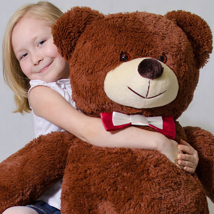 Ведмедик гігант (коричневий) 120 см – замовити з доставкою