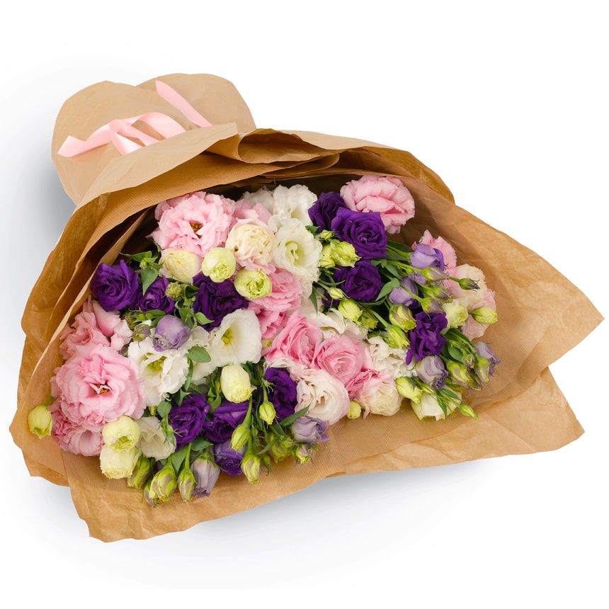 15 різнокольорових еустом – замовити з доставкою