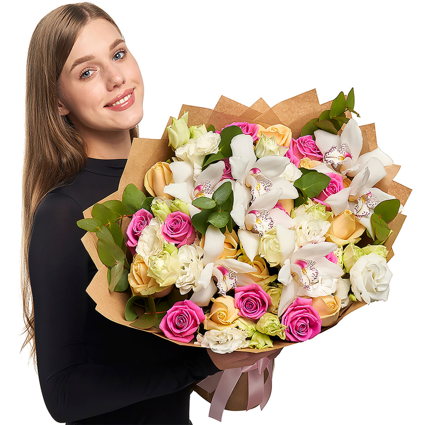 Bouquet "For beautiful lady!" – delivery in Ukraine
