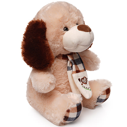 Песик в шарфике 30 см – заказать с доставкой