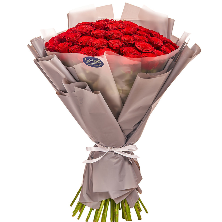 Bouquet in the package "51 red roses" – order with delivery