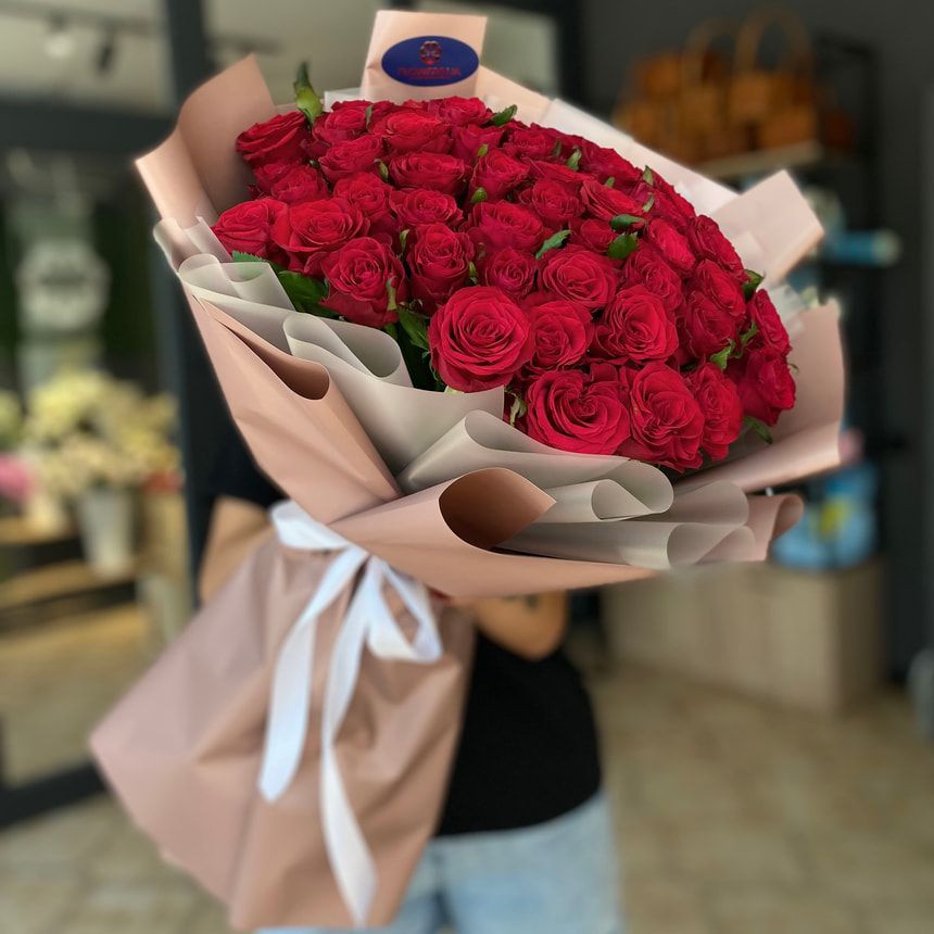 Bouquet in the package "51 red roses"