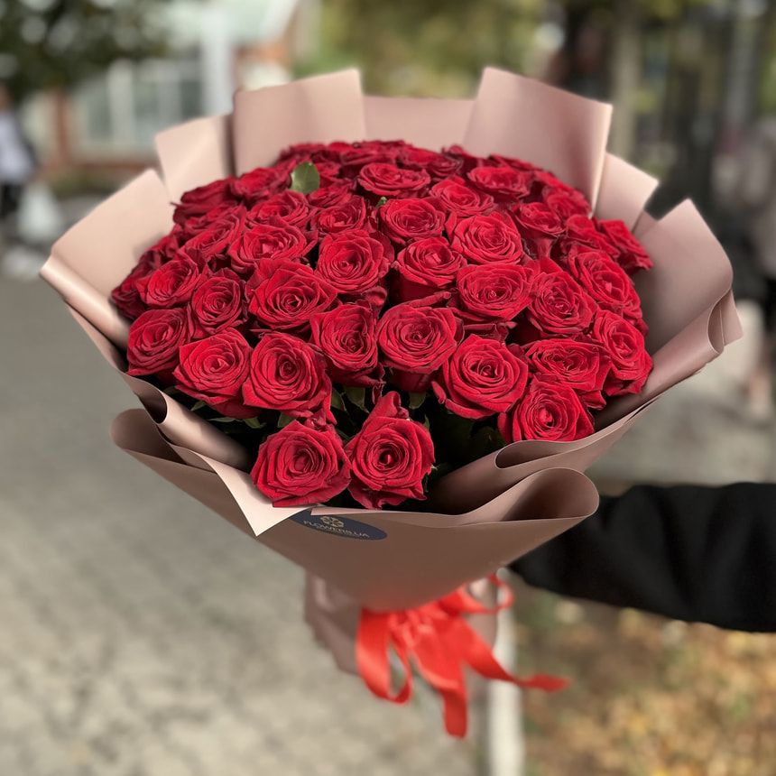 Bouquet in the package "51 red roses"