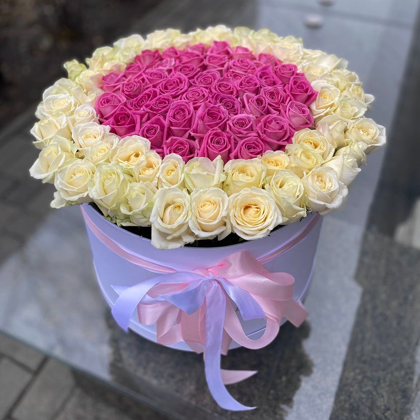 Квіти в коробці "Ніжна принцеса"