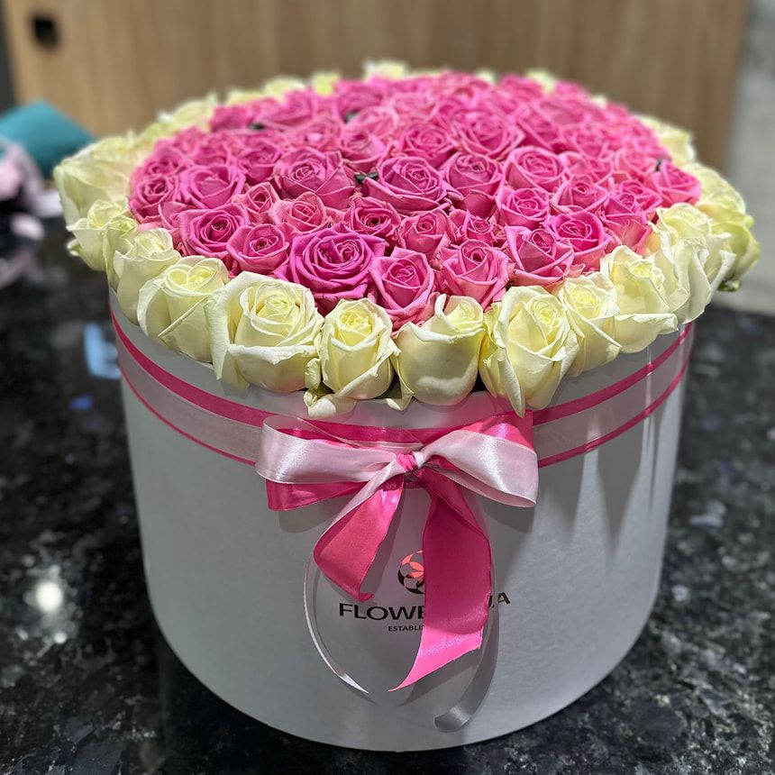 Квіти в коробці "Ніжна принцеса"