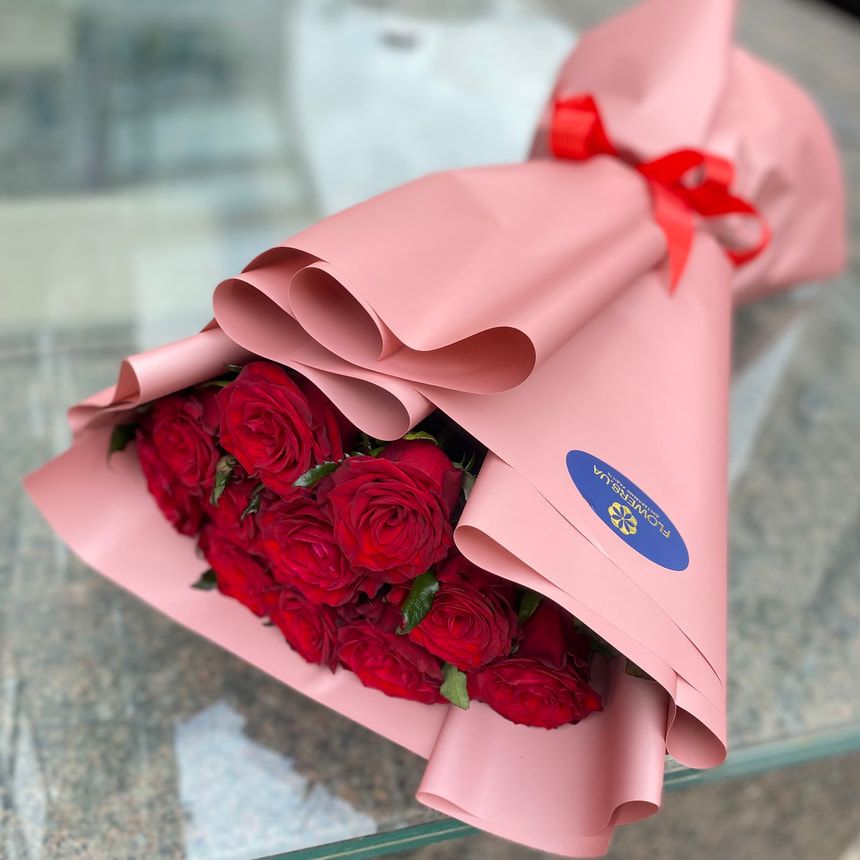 Bouquet of 11 red roses