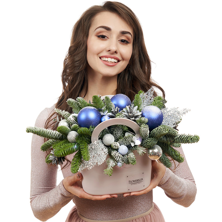 Кашпо-сумочка "Виконання бажань!" (з гірляндою) – доставка по Україні