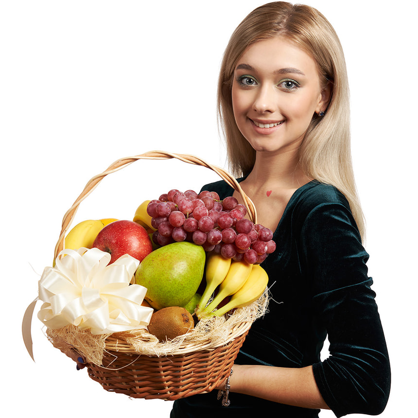 Корзина фруктов "Яркий микс" – доставка по Украине