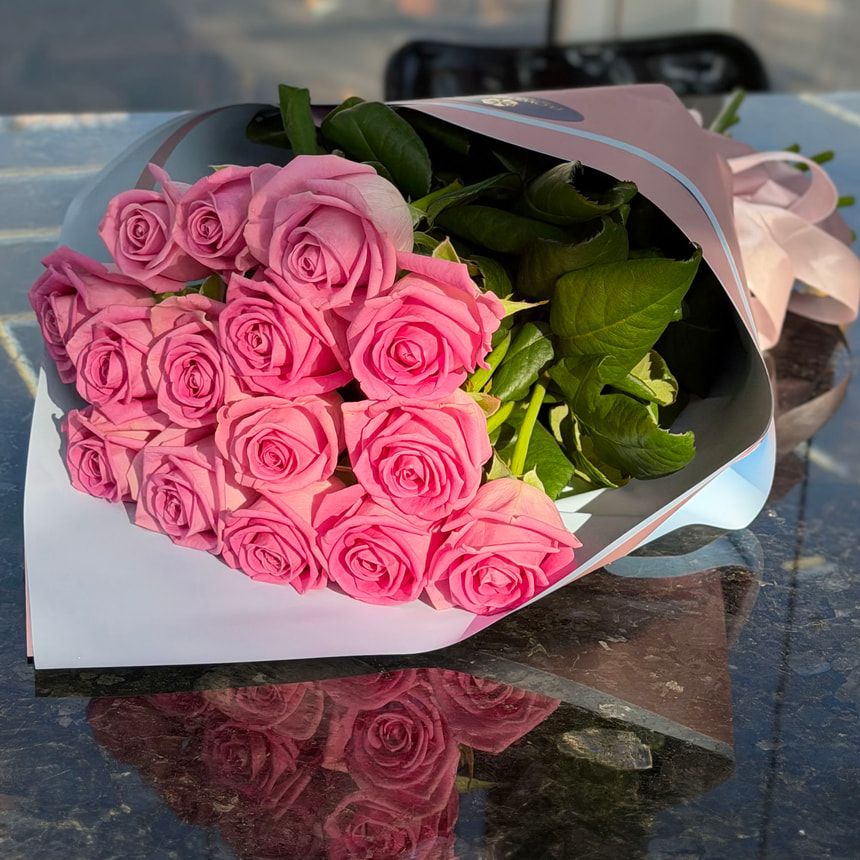 Bouquet "15 pink roses"