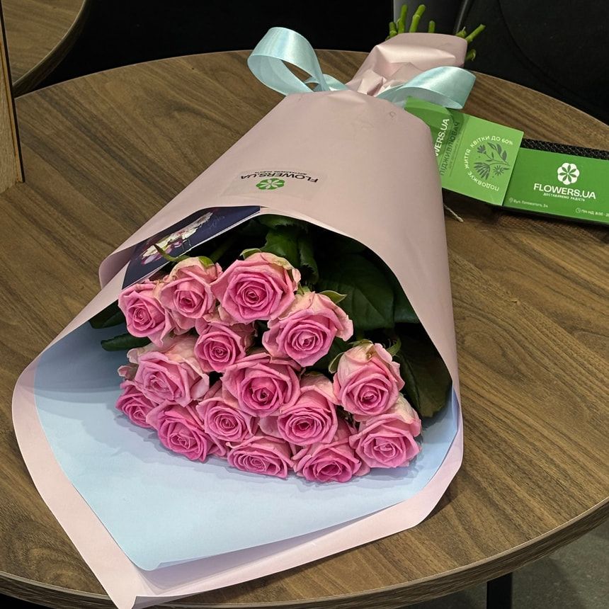 Bouquet "15 pink roses"