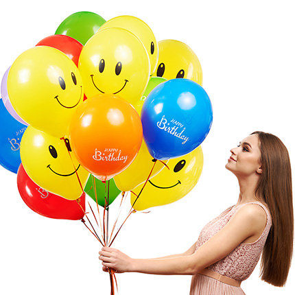 Коллекция шариков "Веселый День Рождения" - 7 шариков – заказать с доставкой