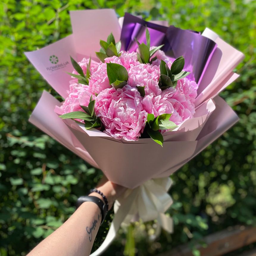 9 delicate peonies – order from Flowers.ua