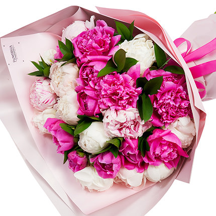 Author's bouquet "Mix of delicate peonies" – order with delivery