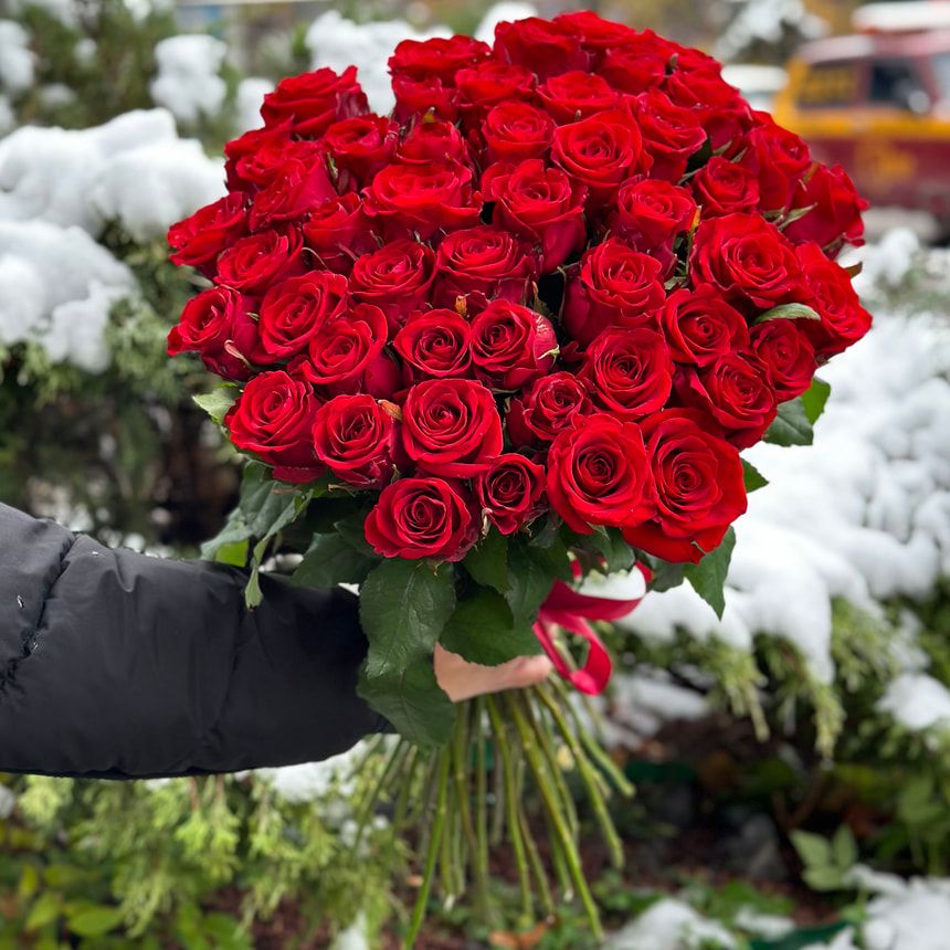 Bouquet of 51 red roses