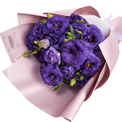 9 branches of purple eustoma – order with delivery