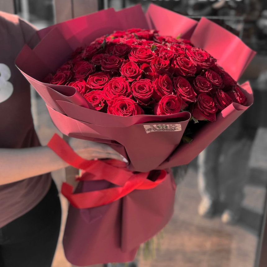 Bouquet "75 red roses" – order from Flowers.ua