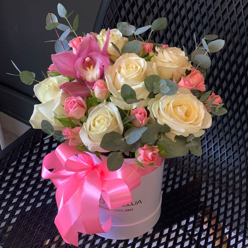 Композиція у коробці "З Днем народження"