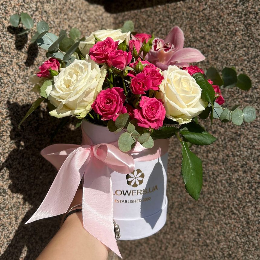 Композиція у коробці "З Днем народження"