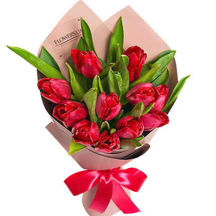 Bouquet "11 red tulips" – order with delivery