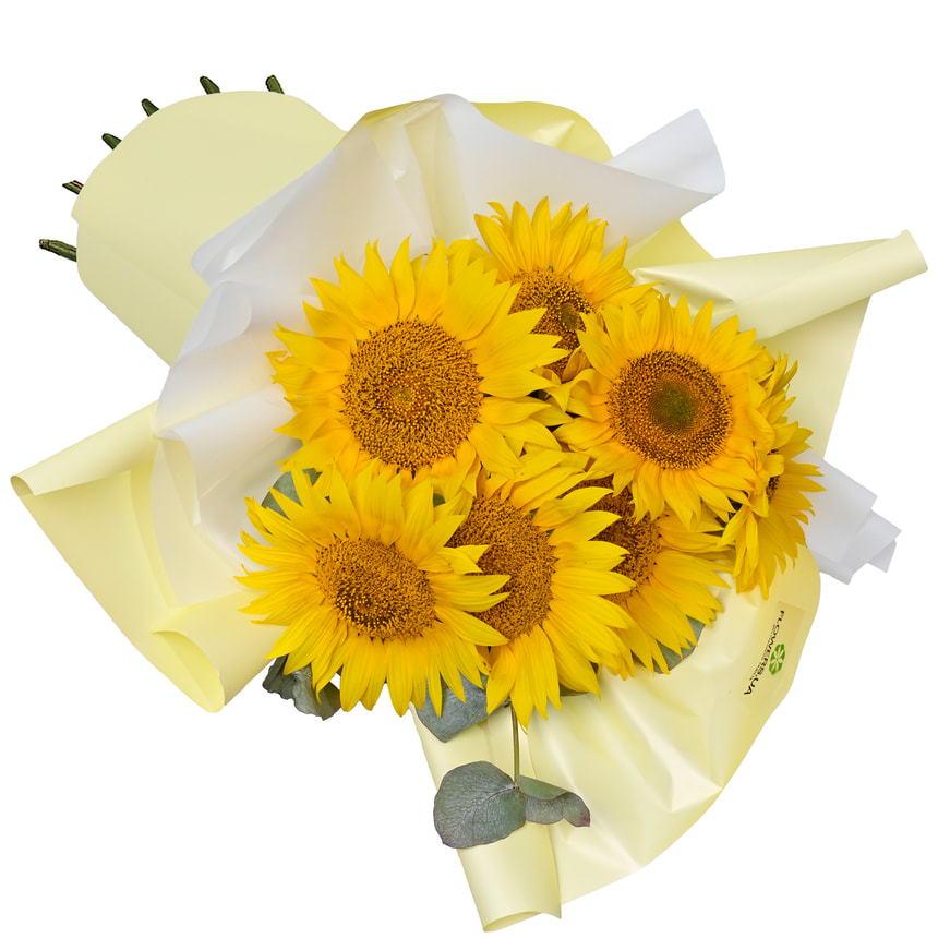 Букет "7 яскравих соняшників" – замовити з доставкою