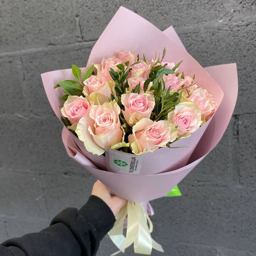 15 roses Pink Athena (Kenya) – order from Flowers.ua