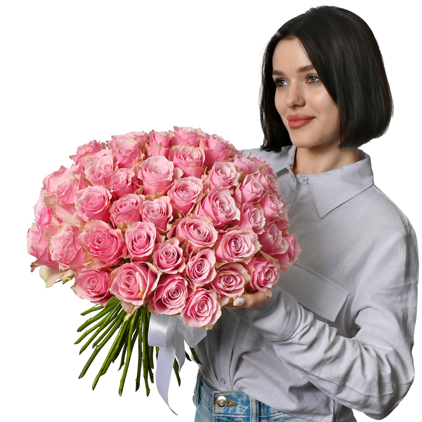 51 роза Athena Royale (Кения) – доставка по Украине