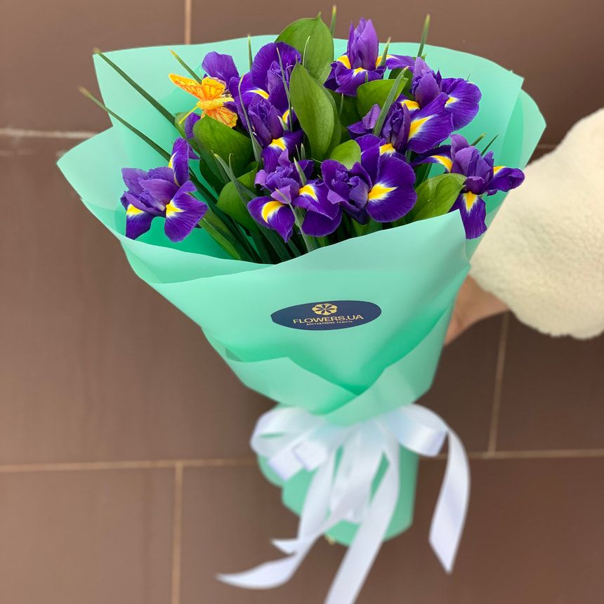 Bouquet "11 purple irises" – order from Flowers.ua