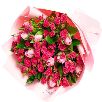 Букет "Королева" + цукерки "Люблю" – замовити з доставкою