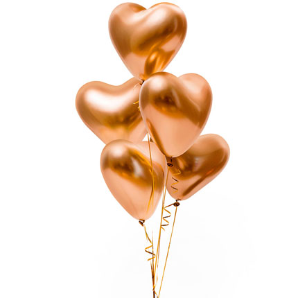 Фонтан куль “Golden hearts” – доставка по Україні