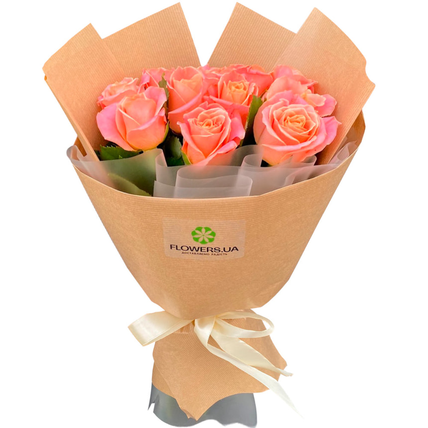 Bouquet "11 Miss Piggy Roses" – delivery in Ukraine